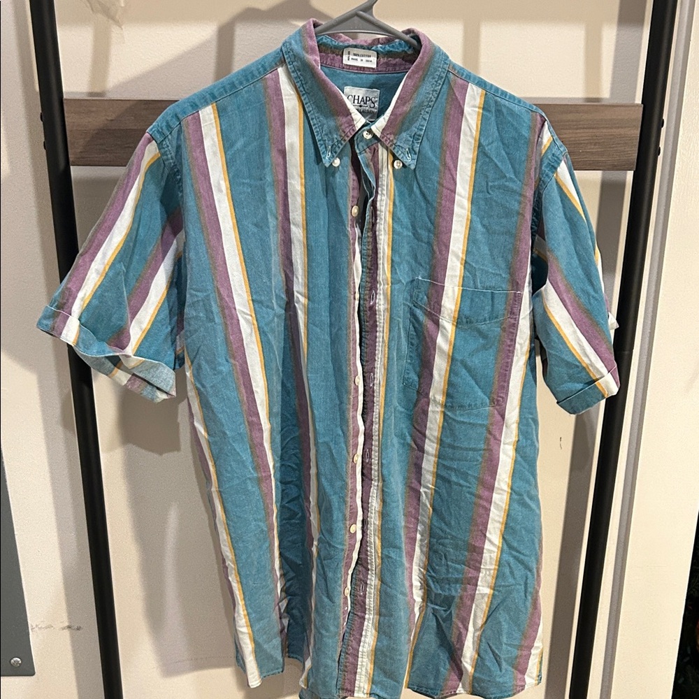 Chaps Multicolor Striped Casual Shirt